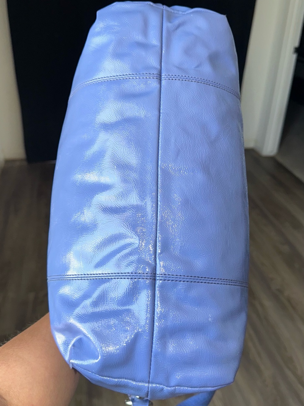 2012 Coach Poppy Daisy Blue Liquid Gloss Shoulder Bag - Picture 5 of 11